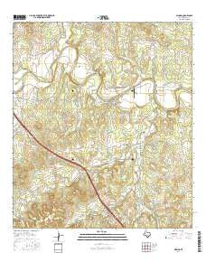 Waring Texas Current topographic map, 1:24000 scale, 7.5 X 7.5 Minute, Year 2016