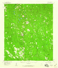 Warren Texas Historical topographic map, 1:62500 scale, 15 X 15 Minute, Year 1958