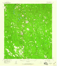 Warren Texas Historical topographic map, 1:62500 scale, 15 X 15 Minute, Year 1958