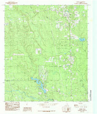 Warren Texas Historical topographic map, 1:24000 scale, 7.5 X 7.5 Minute, Year 1984