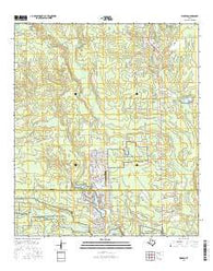 Warren Texas Current topographic map, 1:24000 scale, 7.5 X 7.5 Minute, Year 2016