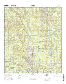 Warren Texas Current topographic map, 1:24000 scale, 7.5 X 7.5 Minute, Year 2016