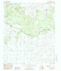 Warrior Hollow Texas Historical topographic map, 1:24000 scale, 7.5 X 7.5 Minute, Year 1983