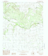 Warrior Hollow Texas Historical topographic map, 1:24000 scale, 7.5 X 7.5 Minute, Year 1983