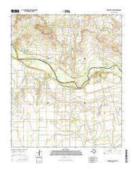 Warrior Hollow Texas Current topographic map, 1:24000 scale, 7.5 X 7.5 Minute, Year 2016