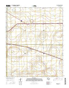 Washburn Texas Current topographic map, 1:24000 scale, 7.5 X 7.5 Minute, Year 2016