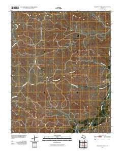 Washburn Arroyo Texas Historical topographic map, 1:24000 scale, 7.5 X 7.5 Minute, Year 2010