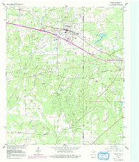 Waskom Texas Historical topographic map, 1:24000 scale, 7.5 X 7.5 Minute, Year 1962