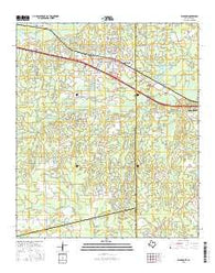 Waskom Texas Current topographic map, 1:24000 scale, 7.5 X 7.5 Minute, Year 2016