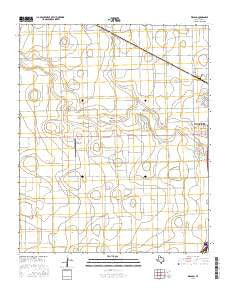 Wasson Texas Current topographic map, 1:24000 scale, 7.5 X 7.5 Minute, Year 2016