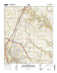 Waxahachie Texas Current topographic map, 1:24000 scale, 7.5 X 7.5 Minute, Year 2016