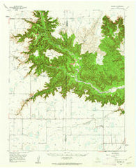 Wayside Texas Historical topographic map, 1:62500 scale, 15 X 15 Minute, Year 1960