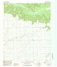 Wayside Texas Historical topographic map, 1:24000 scale, 7.5 X 7.5 Minute, Year 1984