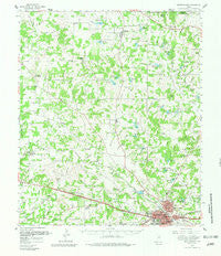 Weatherford Texas Historical topographic map, 1:62500 scale, 15 X 15 Minute, Year 1959
