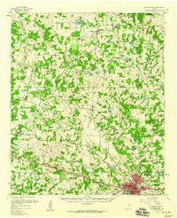 Weatherford Texas Historical topographic map, 1:62500 scale, 15 X 15 Minute, Year 1959
