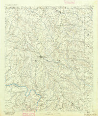 Weatherford Texas Historical topographic map, 1:125000 scale, 30 X 30 Minute, Year 1891
