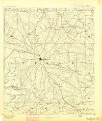 Weatherford Texas Historical topographic map, 1:125000 scale, 30 X 30 Minute, Year 1893