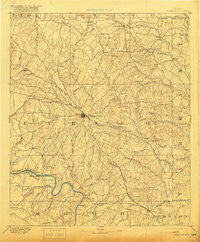 Weatherford Texas Historical topographic map, 1:125000 scale, 30 X 30 Minute, Year 1893