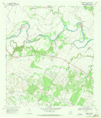 Webberville Texas Historical topographic map, 1:24000 scale, 7.5 X 7.5 Minute, Year 1968