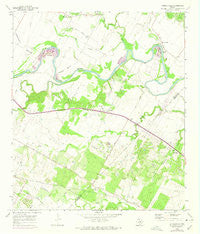 Webberville Texas Historical topographic map, 1:24000 scale, 7.5 X 7.5 Minute, Year 1968