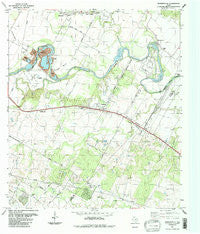 Webberville Texas Historical topographic map, 1:24000 scale, 7.5 X 7.5 Minute, Year 1987