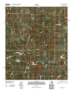 Webbville Texas Historical topographic map, 1:24000 scale, 7.5 X 7.5 Minute, Year 2010