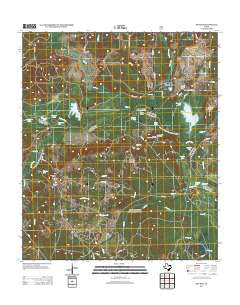Weches Texas Historical topographic map, 1:24000 scale, 7.5 X 7.5 Minute, Year 2013