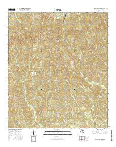 Weeks Settlement Texas Current topographic map, 1:24000 scale, 7.5 X 7.5 Minute, Year 2016