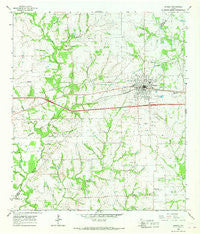 Weimar Texas Historical topographic map, 1:24000 scale, 7.5 X 7.5 Minute, Year 1965