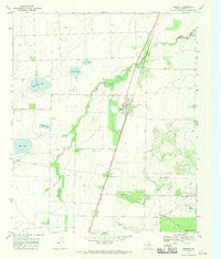 Weinert Texas Historical topographic map, 1:24000 scale, 7.5 X 7.5 Minute, Year 1967