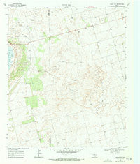 Welch SW Texas Historical topographic map, 1:24000 scale, 7.5 X 7.5 Minute, Year 1969