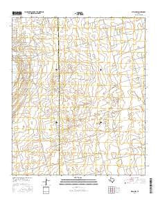 Welch SW Texas Current topographic map, 1:24000 scale, 7.5 X 7.5 Minute, Year 2016