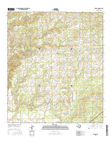 Weldon Texas Current topographic map, 1:24000 scale, 7.5 X 7.5 Minute, Year 2016