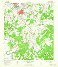 Wellborn Texas Historical topographic map, 1:24000 scale, 7.5 X 7.5 Minute, Year 1961