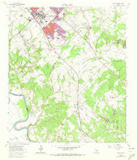 Wellborn Texas Historical topographic map, 1:24000 scale, 7.5 X 7.5 Minute, Year 1961