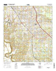 Wellborn Texas Current topographic map, 1:24000 scale, 7.5 X 7.5 Minute, Year 2016