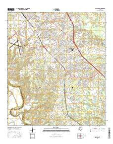 Wellborn Texas Current topographic map, 1:24000 scale, 7.5 X 7.5 Minute, Year 2016