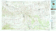Wellington Texas Historical topographic map, 1:100000 scale, 30 X 60 Minute, Year 1986