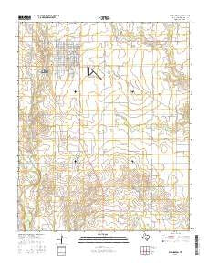 Wellington Texas Current topographic map, 1:24000 scale, 7.5 X 7.5 Minute, Year 2016