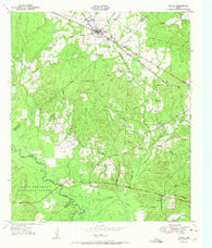 Wells Texas Historical topographic map, 1:24000 scale, 7.5 X 7.5 Minute, Year 1951