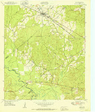 Wells Texas Historical topographic map, 1:24000 scale, 7.5 X 7.5 Minute, Year 1951