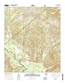 Wells Texas Current topographic map, 1:24000 scale, 7.5 X 7.5 Minute, Year 2016