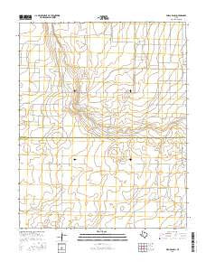 Wells Ranch Texas Current topographic map, 1:24000 scale, 7.5 X 7.5 Minute, Year 2016