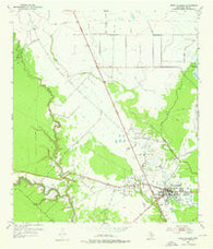 West Columbia Texas Historical topographic map, 1:24000 scale, 7.5 X 7.5 Minute, Year 1952