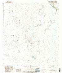 West of Salt Well Texas Historical topographic map, 1:24000 scale, 7.5 X 7.5 Minute, Year 1983