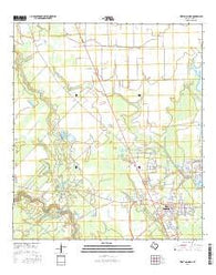 West Columbia Texas Current topographic map, 1:24000 scale, 7.5 X 7.5 Minute, Year 2016