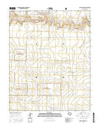West of Brickel Texas Current topographic map, 1:24000 scale, 7.5 X 7.5 Minute, Year 2016