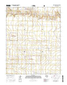 West of Brickel Texas Current topographic map, 1:24000 scale, 7.5 X 7.5 Minute, Year 2016