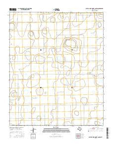 West of Dick Moore Canyon Texas Current topographic map, 1:24000 scale, 7.5 X 7.5 Minute, Year 2016