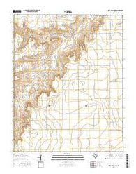 West of Gruver Texas Current topographic map, 1:24000 scale, 7.5 X 7.5 Minute, Year 2016